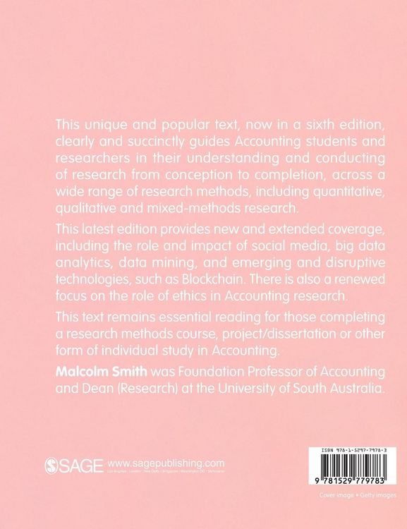 Produktbild: Research Methods in Accounting