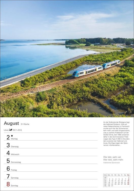 Produktbild: Eisenbahnen Wochenplaner 2027 - 53 faszinierende Fotografien