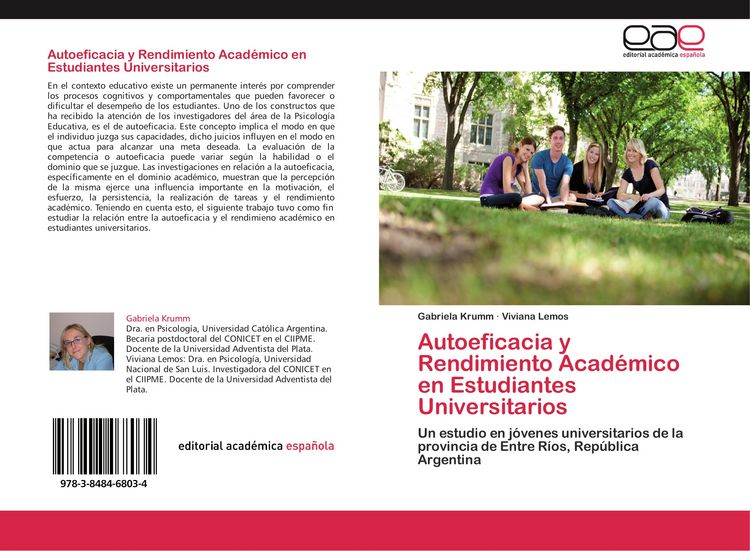Produktbild: Autoeficacia y Rendimiento Acad&eacute;mico en Estudiantes Universitarios