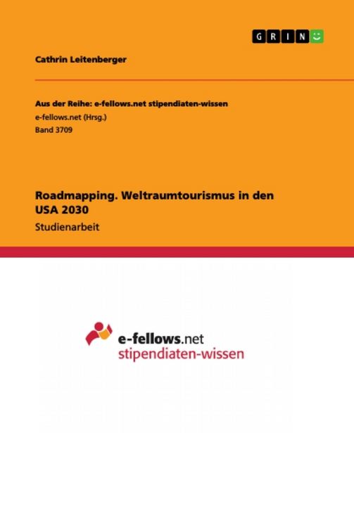 Produktbild: Roadmapping. Weltraumtourismus in den USA 2030