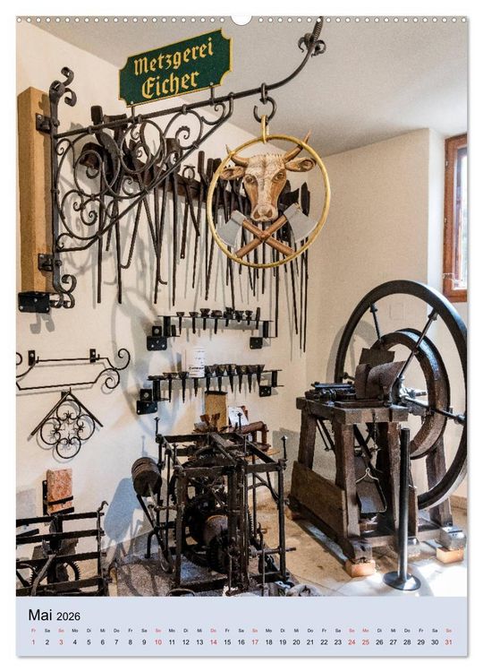 Produktbild: Alte Werkst&auml;tten, Werkb&auml;nke und Handwerkszeug (Wandkalender 2026 DIN A2 hoch), CALVENDO Monatskalender