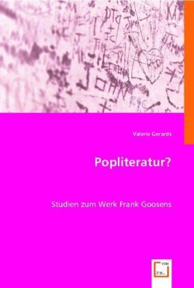 Produktbild: Valerie Gerards: Popliteratur?