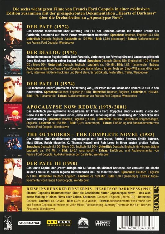 Produktbild: Francis Ford Coppola Collection [7 DVDs]