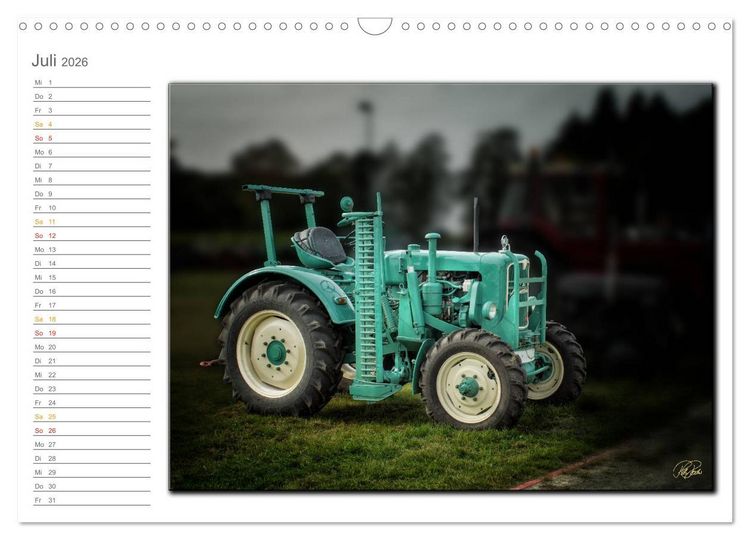 Produktbild: Oldtimer - geliebte Trecker (Wandkalender 2026 DIN A3 quer), CALVENDO Monatskalender