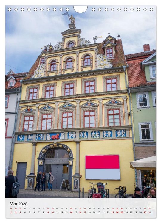 Produktbild: Erfurt - Zwischen Dom und Kr&auml;merbr&uuml;cke (Wandkalender 2026 DIN A4 hoch), CALVENDO Monatskalender