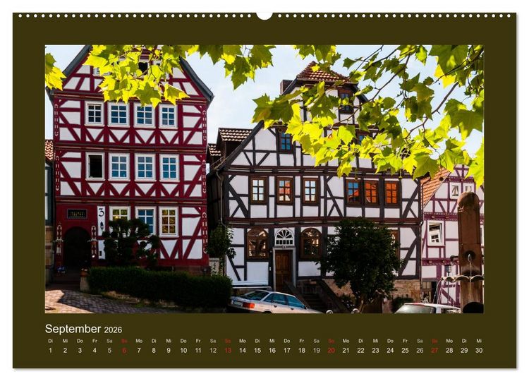 Produktbild: Fachwerk in Nordhessen (hochwertiger Premium Wandkalender 2026 DIN A2 quer), Kunstdruck in Hochglanz