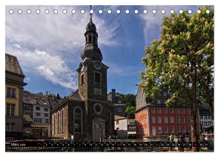 Produktbild: Stadtansichten, Monschau die Altstadt (Tischkalender 2026 DIN A5 quer), CALVENDO Monatskalender