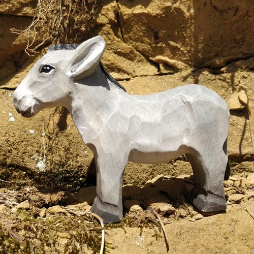 Produktbild: Wudimals A040607 - Esel, Donkey, handgeschnitzt aus Holz
