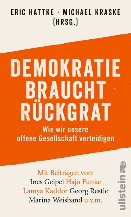 Produktbild: Demokratie braucht R&uuml;ckgrat