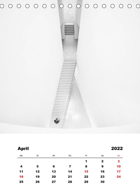 Produktbild: Minimalistische Architektur (Tischkalender 2022 DIN A5 hoch)