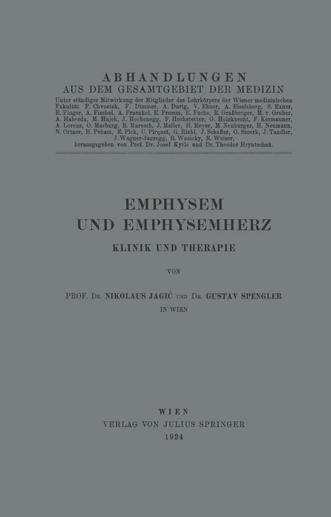 Produktbild: Emphysem und Emphysemherz