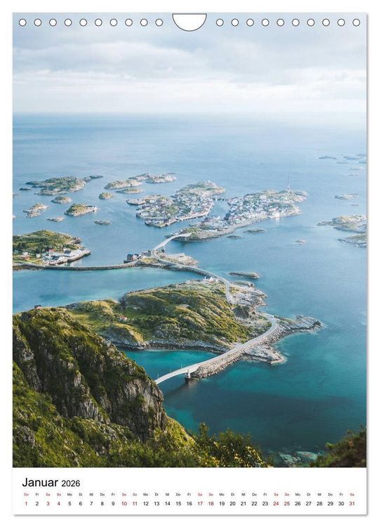 Produktbild: Norwegen - Eine Reise durch das skandinavische Land. (Wandkalender 2026 DIN A4 hoch), CALVENDO Monatskalender