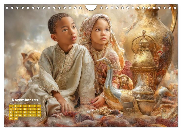 Produktbild: Der Zauber des Orients - Poetische Fantasiewerke (Wandkalender 2027 DIN A4 quer), CALVENDO Monatskalender