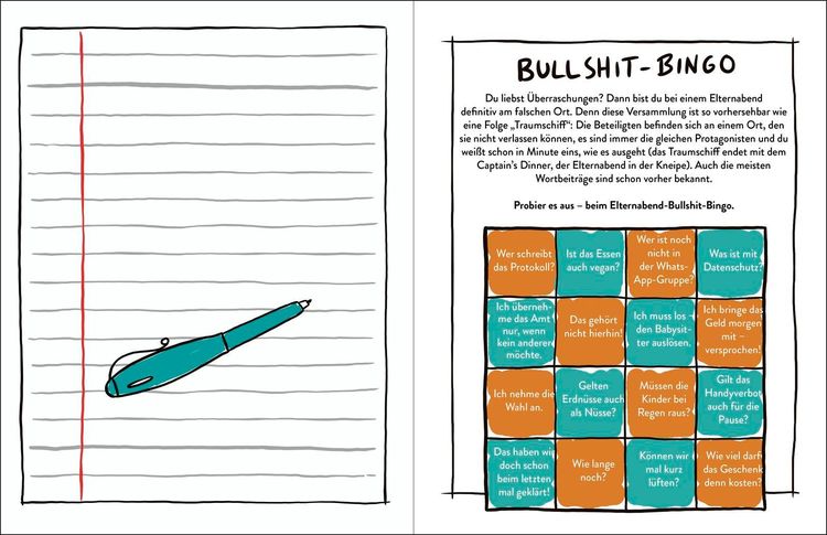 Das Kritzelbuch für den Elternabend