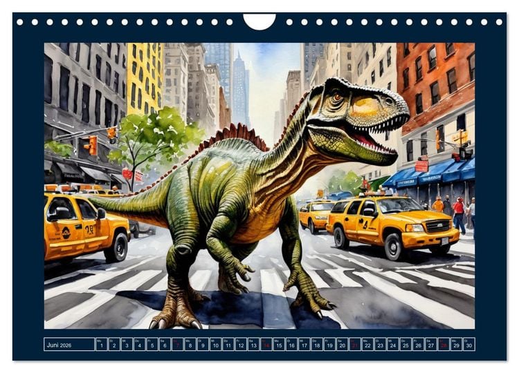 Produktbild: Dinosaurier erobern die Welt zur&uuml;ck (Wandkalender 2026 DIN A4 quer), CALVENDO Monatskalender
