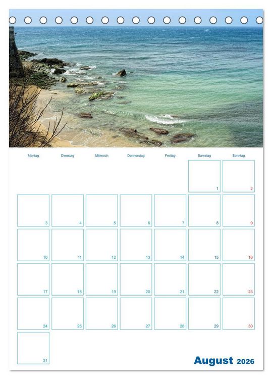 Produktbild: il Salento - maritim (Tischkalender 2026 DIN A5 hoch), CALVENDO Monatskalender