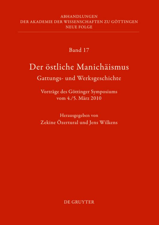 Produktbild: Der &ouml;stliche Manich&auml;ismus &ndash; Gattungs- und Werksgeschichte