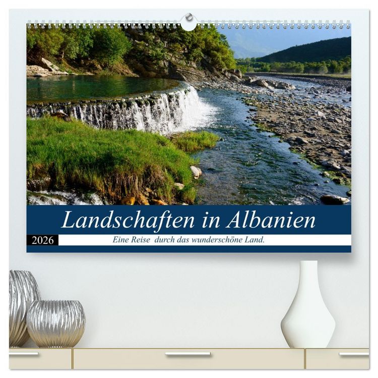 Produktbild: Landschaften in Albanien (hochwertiger Premium Wandkalender 2026 DIN A2 quer), Kunstdruck in Hochglanz