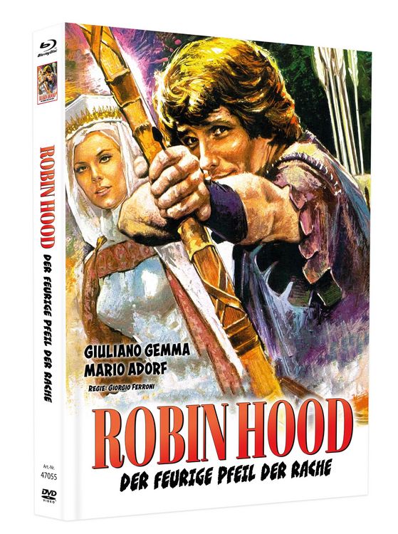 Produktbild: Robin Hood - Der feurige Pfeil der Rache - Mediabook - Cover B - Limited Edition auf 111 St&uuml;ck (Blu-ray+DVD) (+ Bonus-DVD)