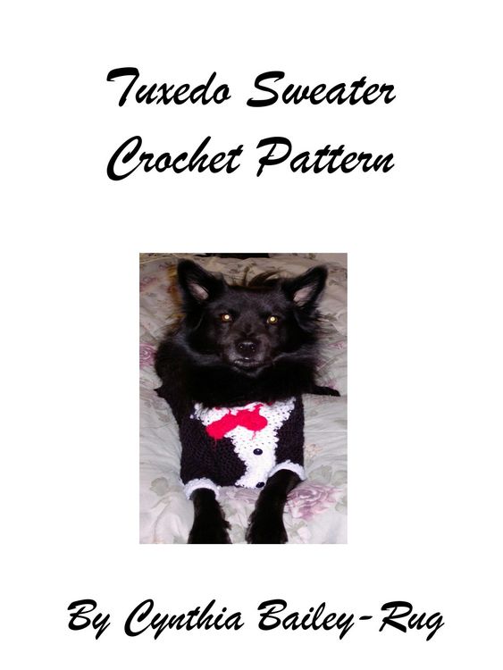 Produktbild: Tuxedo Sweater Crochet Pattern for Dogs
