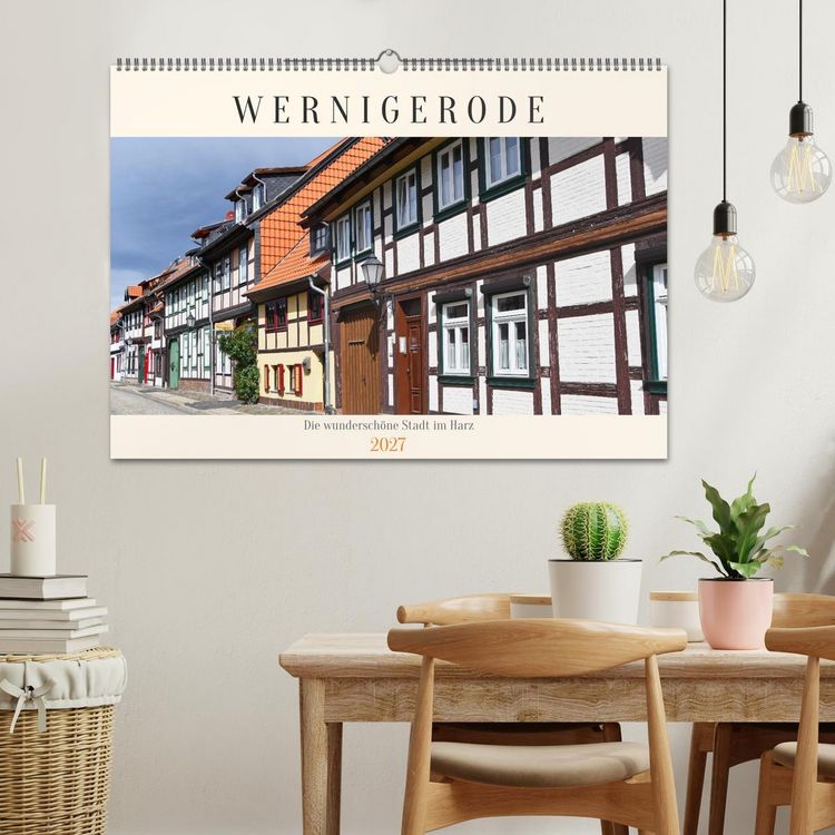 Produktbild: Wernigerode, die wundersch&ouml;ne Stadt im Harz (Wandkalender 2027 DIN A2 quer), CALVENDO Monatskalender