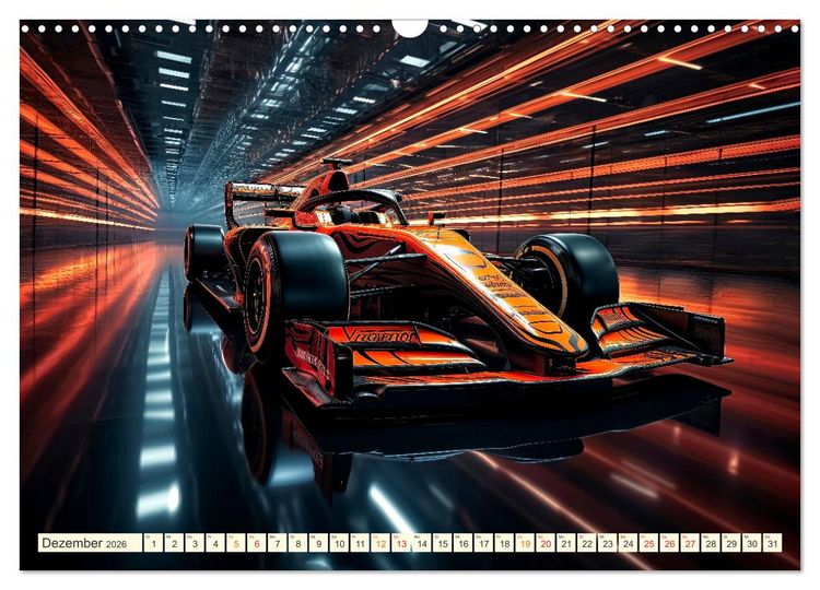 Produktbild: Rennwagen Fantasien (Wandkalender 2026 DIN A3 quer), CALVENDO Monatskalender