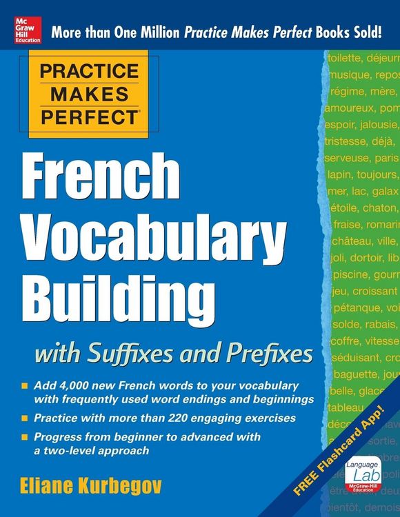 Produktbild: Practice Makes Perfect French Vocabulary Building with Suffixes and Prefixes