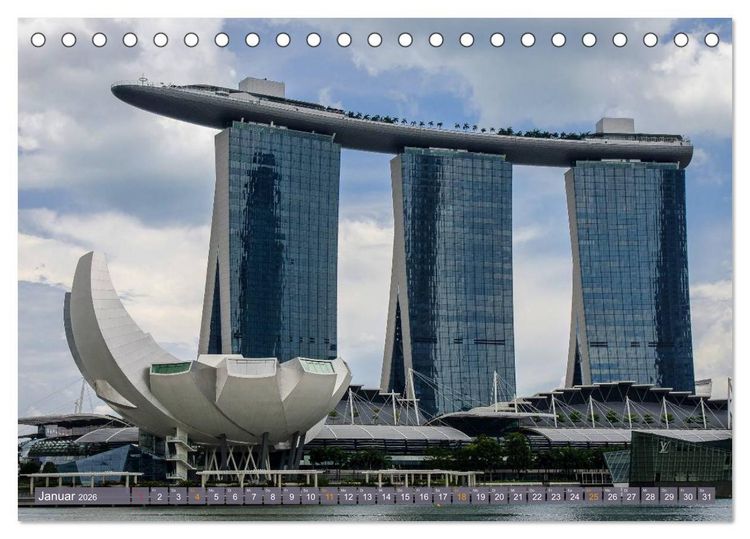 Produktbild: Singapur. Stadt der Superlative (Tischkalender 2026 DIN A5 quer), CALVENDO Monatskalender
