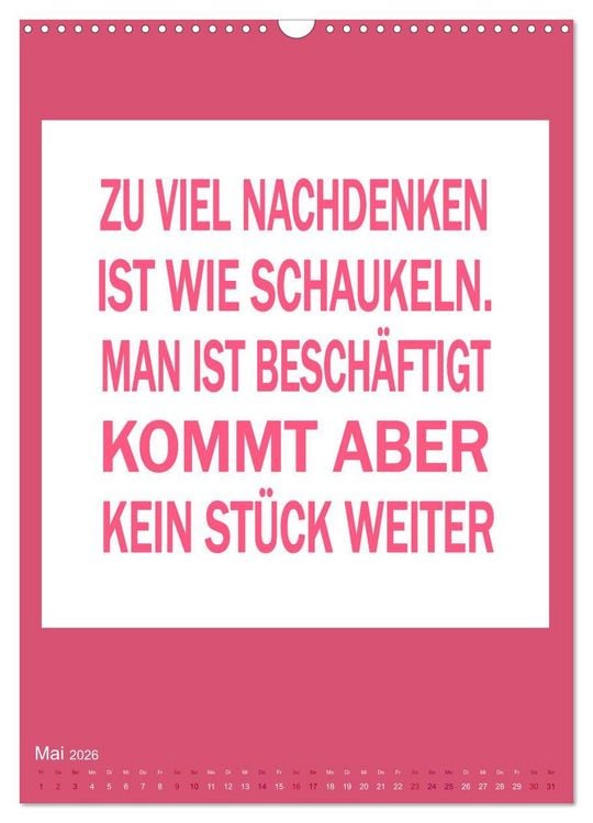 Produktbild: Memo an mich (Wandkalender 2026 DIN A3 hoch), CALVENDO Monatskalender