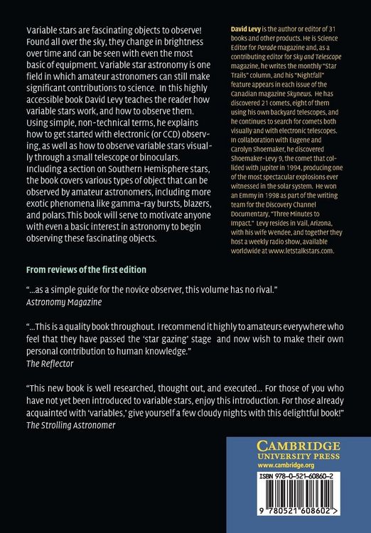 Produktbild: David Levy's Guide Variable Stars