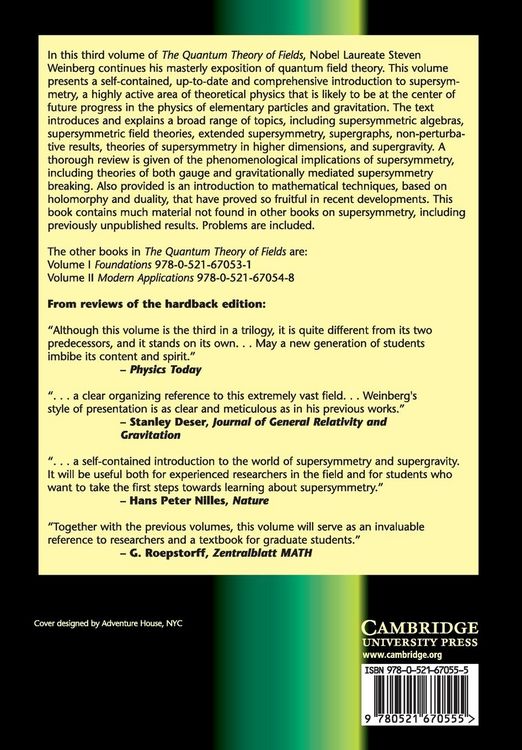 Produktbild: The Quantum Theory of Fields v3