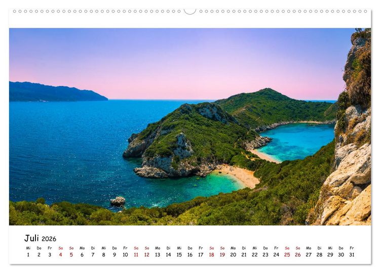 Produktbild: Traumhafte Orte - Berge, Seen und Meer (hochwertiger Premium Wandkalender 2026 DIN A2 quer), Kunstdruck in Hochglanz