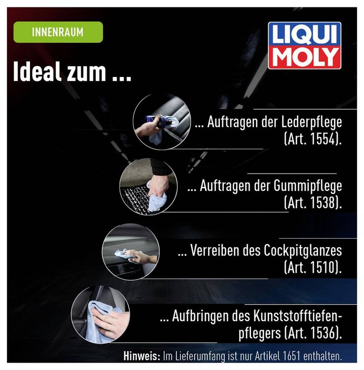 Produktbild: Liqui Moly 1651 Microfasertuch 1 St. (L x B) 40 cm x 40 cm