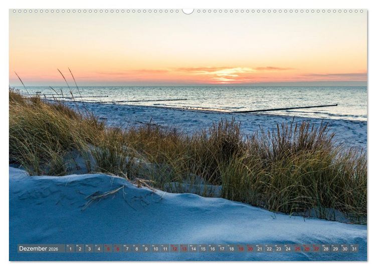 Produktbild: OSTSEEK&Uuml;STE Sehnsuchtsorte in Mecklenburg-Vorpommern (hochwertiger Premium Wandkalender 2026 DIN A2 quer), Kunstdruck in Hochglanz
