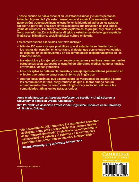 Produktbild: El Espa&ntilde;ol de los Estados Unidos
