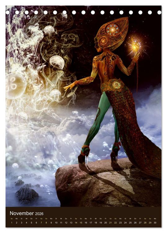 Produktbild: Bodypainting Adventures (Tischkalender 2026 DIN A5 hoch), CALVENDO Monatskalender