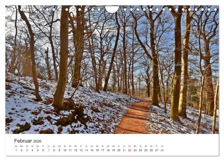 Produktbild: Wege durchs Jahr- Zitate begleiten auf romantisch sch&ouml;nen Wegen (Wandkalender 2026 DIN A4 quer), CALVENDO Monatskalender