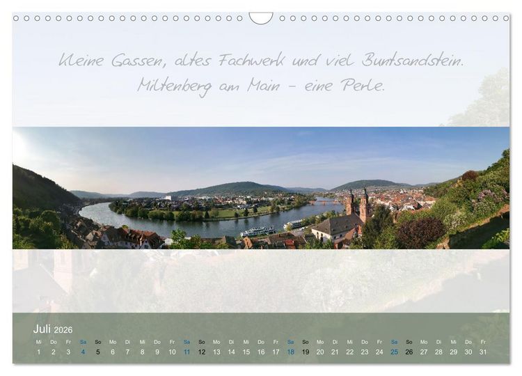 Produktbild: Main Rundblick (Wandkalender 2026 DIN A3 quer), CALVENDO Monatskalender