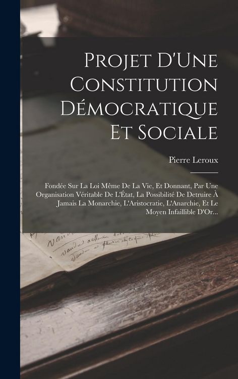 Produktbild: Projet D'Une Constitution D&eacute;mocratique Et Sociale