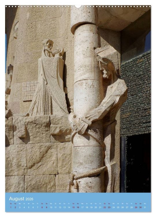 Produktbild: Sagrada Fam&iacute;lia - Gaud&iacute;s unvollendetes Meisterwerk (hochwertiger Premium Wandkalender 2026 DIN A2 hoch), Kunstdruck in Hochglanz