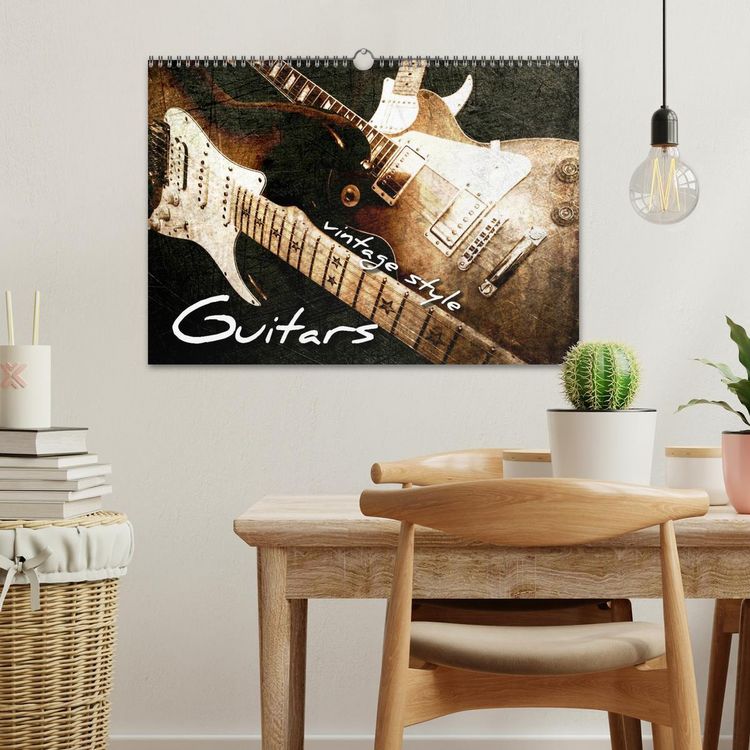 Produktbild: GUITARS Vintage Style (Wall Calendar 2026 DIN A3 landscape), CALVENDO 12 Month Wall Calendar