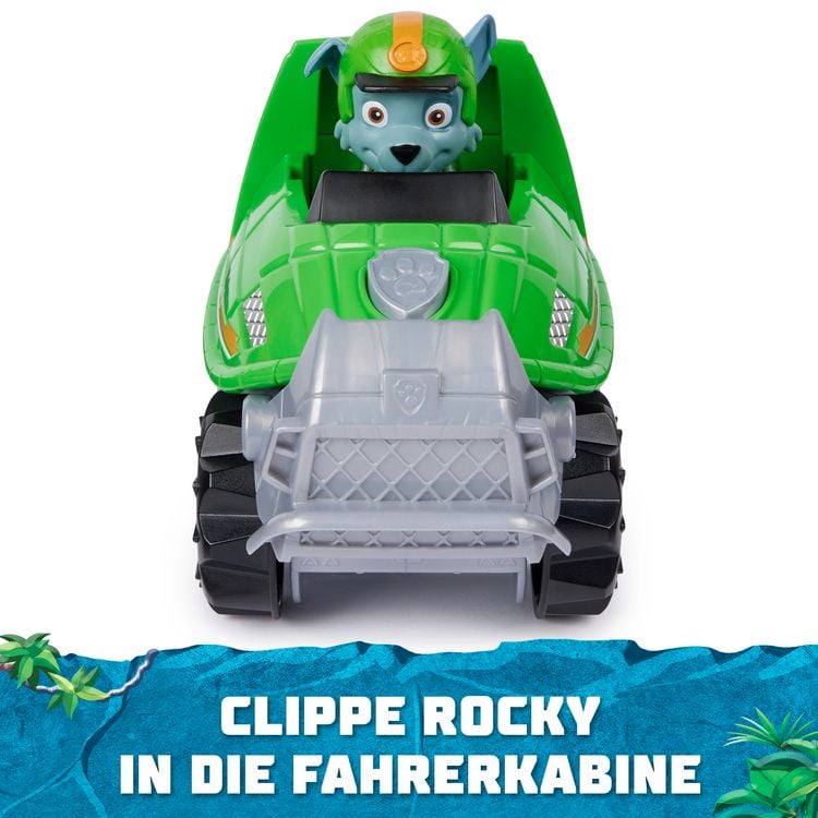 Produktbild: PAW Patrol Jungle Pups &ndash; Schnappschildkr&ouml;ten-Fahrzeug mit Rocky-Figur (Basis Fahrzeug)