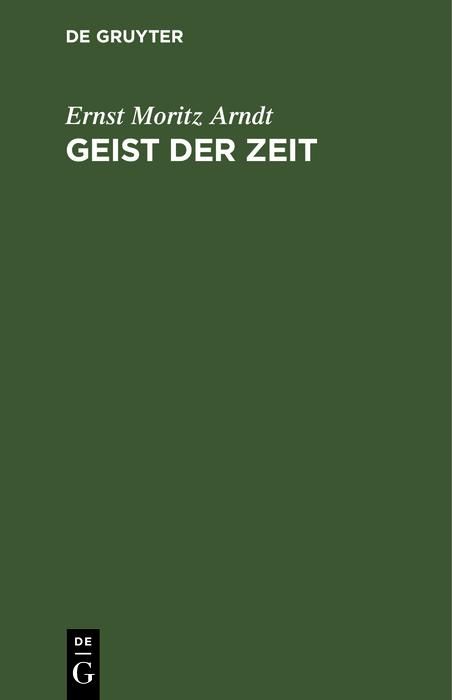 Produktbild: Geist der Zeit