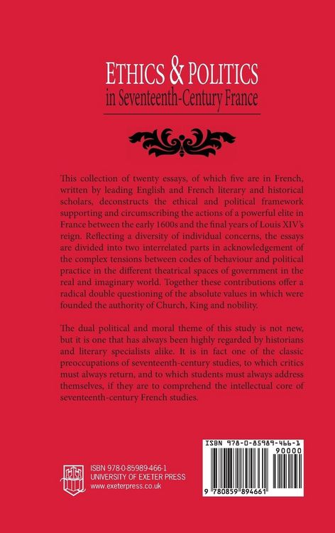Produktbild: Ethics and Politics in Seventeenth Century France