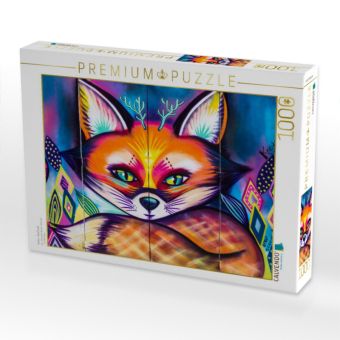 Produktbild: CALVENDO Puzzle Fuchs - Konf Leaf | 1000 Teile Lege-Gr&ouml;&szlig;e 64x48cm Foto-Puzzle f&uuml;r gl&uuml;ckliche Stunden