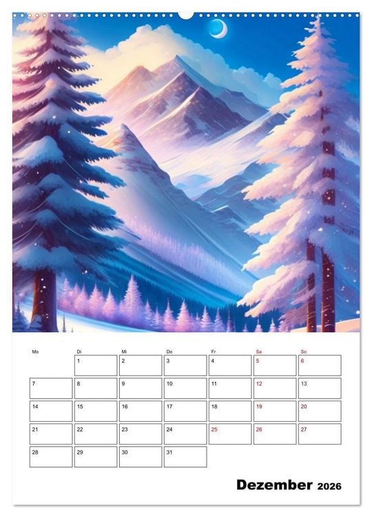 Produktbild: Sch&ouml;ne Landschaften (hochwertiger Premium Wandkalender 2026 DIN A2 hoch), Kunstdruck in Hochglanz