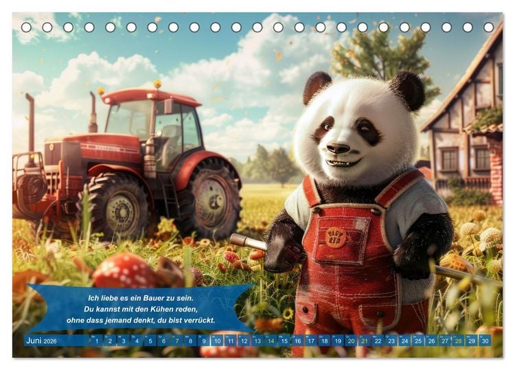 Produktbild: Der tierisch lustige Bauern-Kalender (Tischkalender 2026 DIN A5 quer), CALVENDO Monatskalender