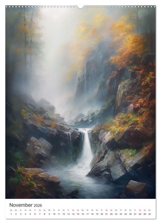 Produktbild: Licht und Schatten - Schluchten im Jahreskreis (hochwertiger Premium Wandkalender 2026 DIN A2 hoch), Kunstdruck in Hochglanz