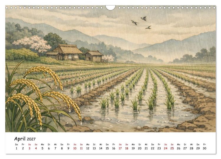 Produktbild: Jahreszeitenspiel (Wandkalender 2027 DIN A3 quer), CALVENDO Monatskalender