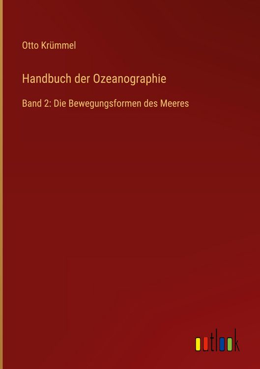 Produktbild: Handbuch der Ozeanographie